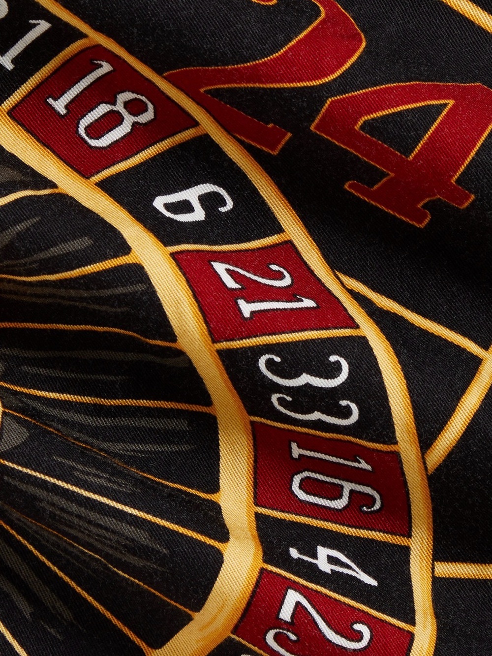 Polo by Ralph Lauren Black Roulette-Print Casino Shirt with Gold & Green Accent - Picture 4 of 7